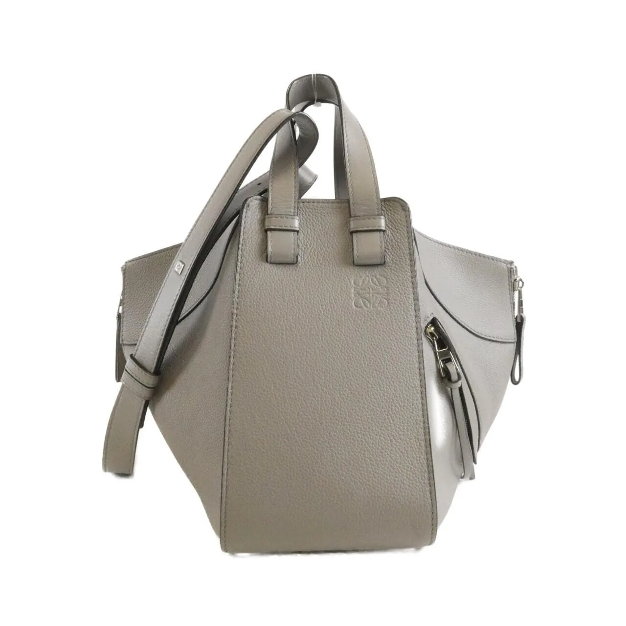 LOEWE Hammock A538S35X51 Shoulder Leather Black