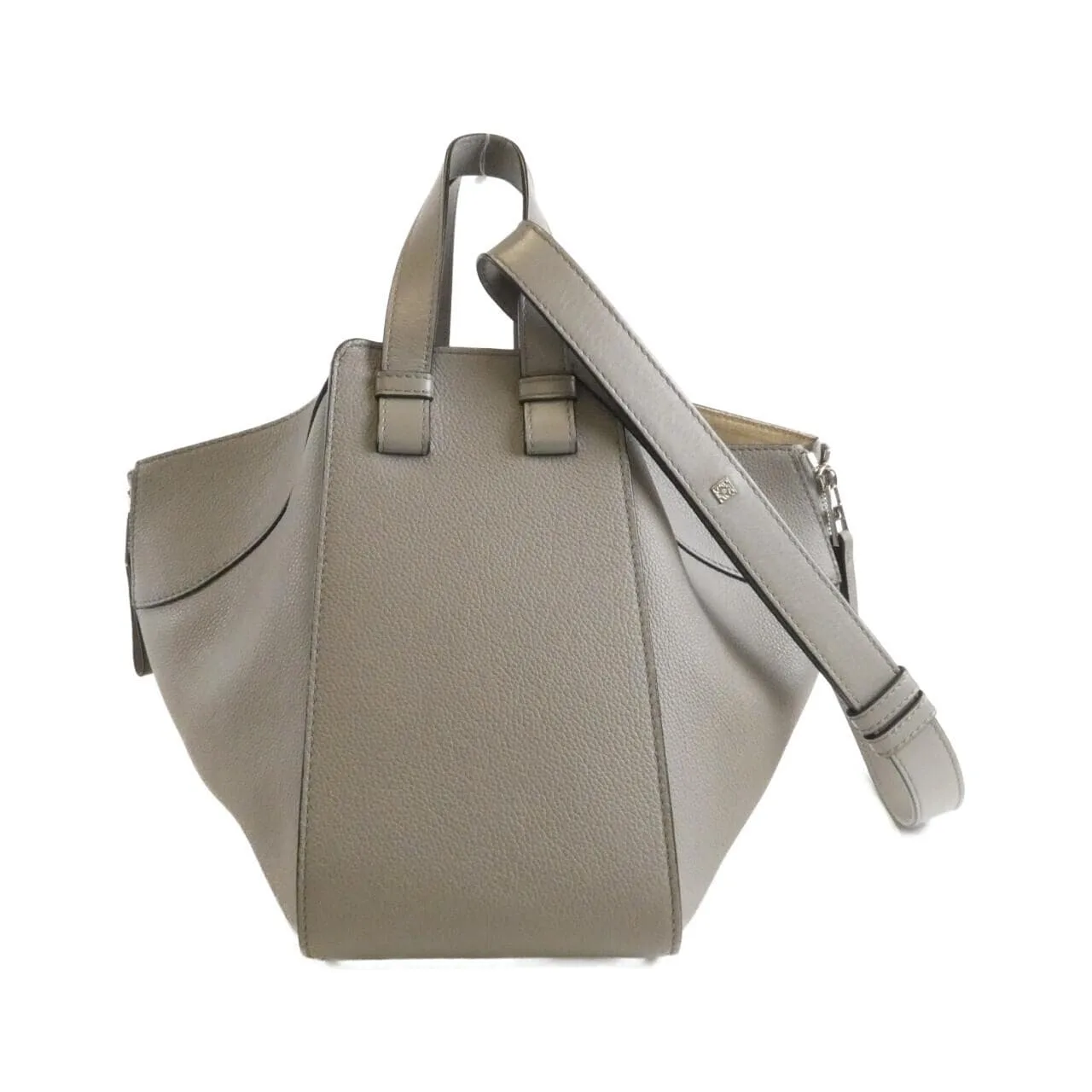 LOEWE Hammock A538S35X51 Shoulder Leather 黑色 皮革 中古品B - 縮圖 2