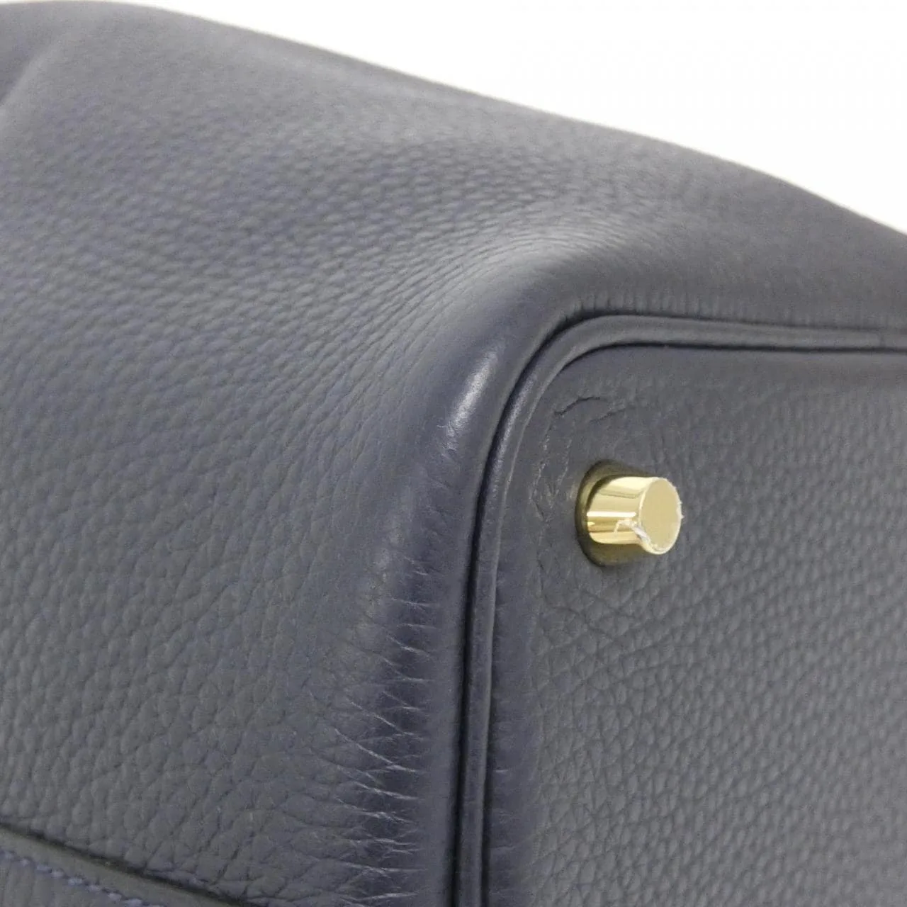 HERMES Picotin 056289CC Handbag Clemence Blue Clemence Leather Rank A - Thumbnail 3