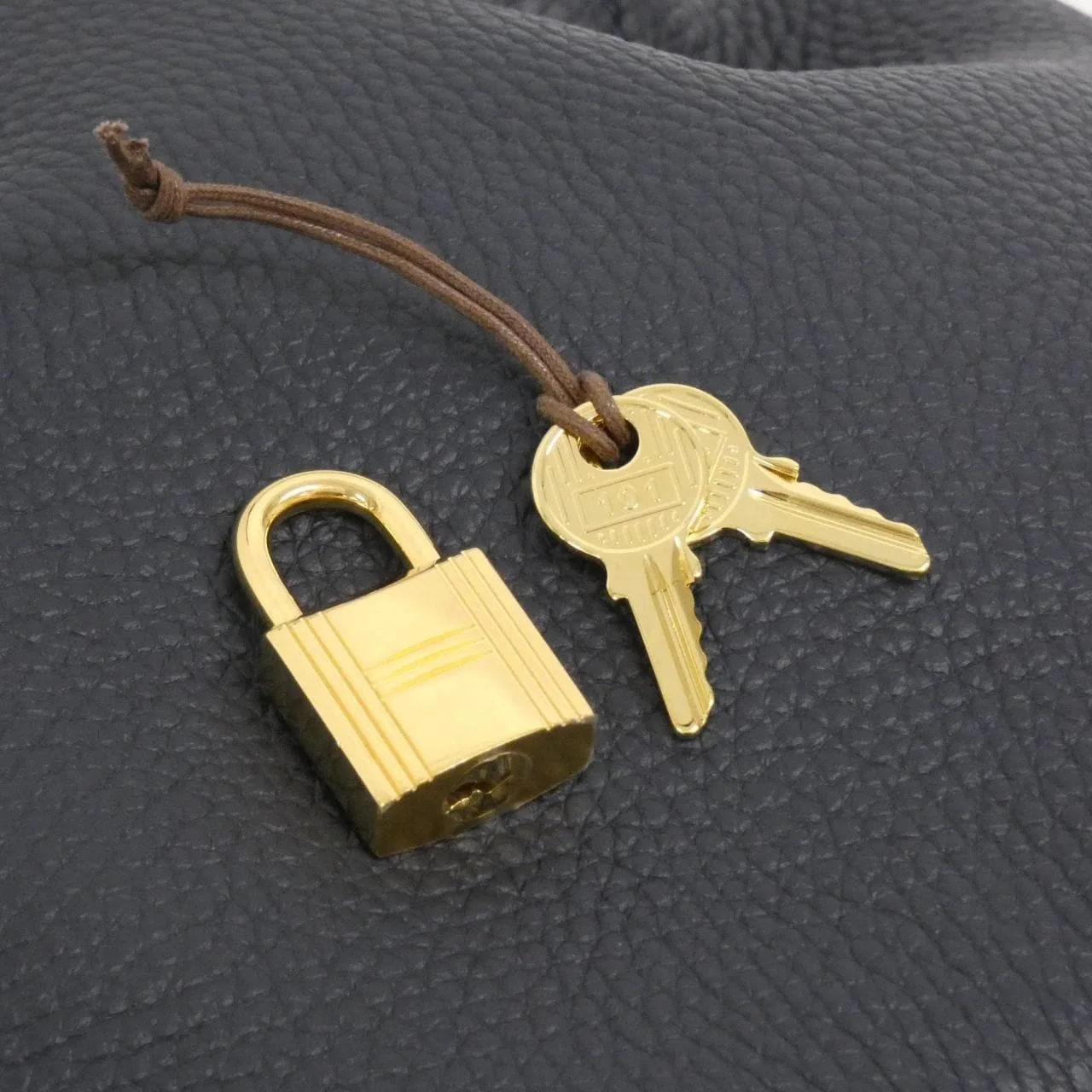 HERMES Picotin 056289CC Handbag Clemence Blue Clemence Leather Rank A - Thumbnail 5