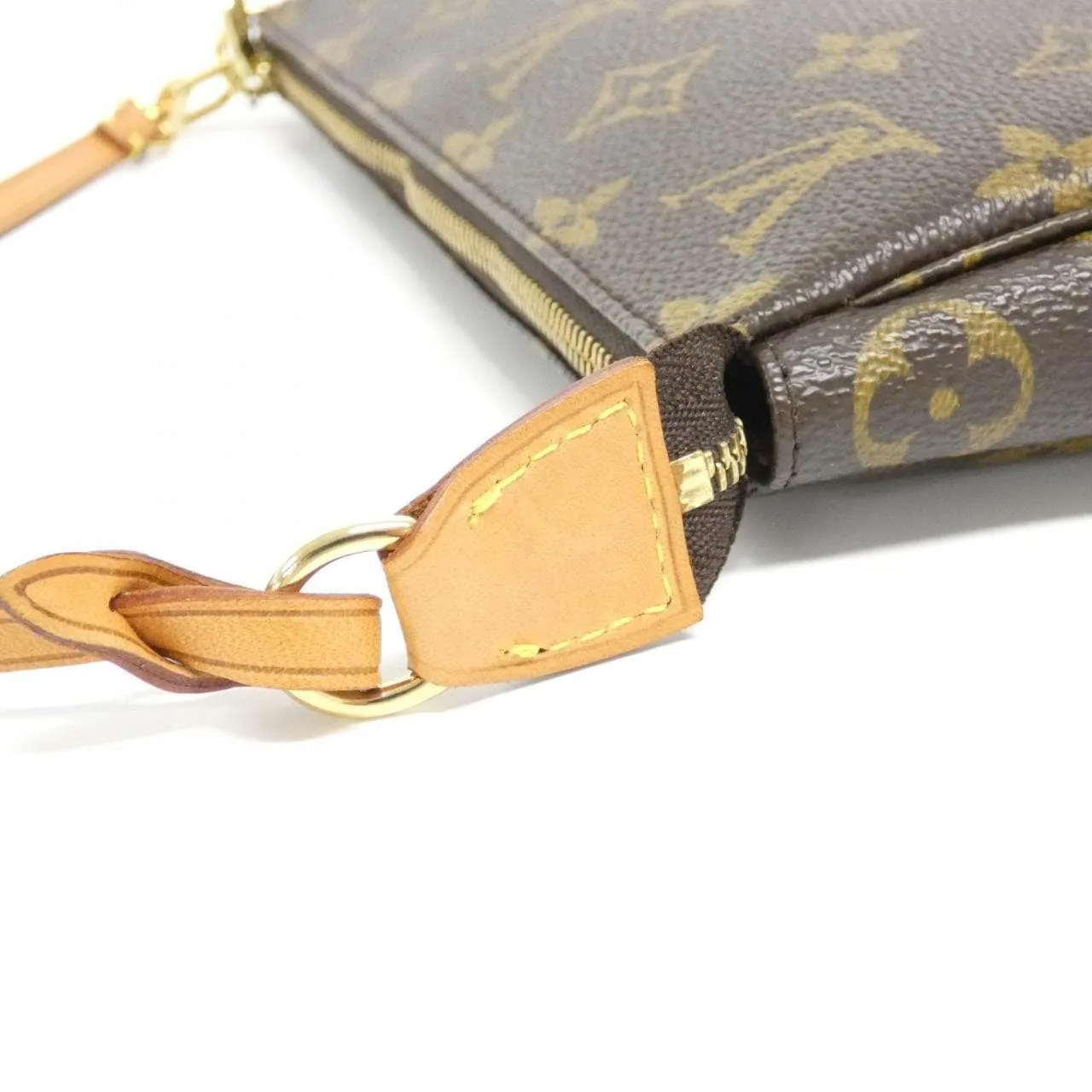 LOUIS VUITTON Pochette M51980 Pochette Monogram 黑色 Monogram 中古品A - 縮圖 5