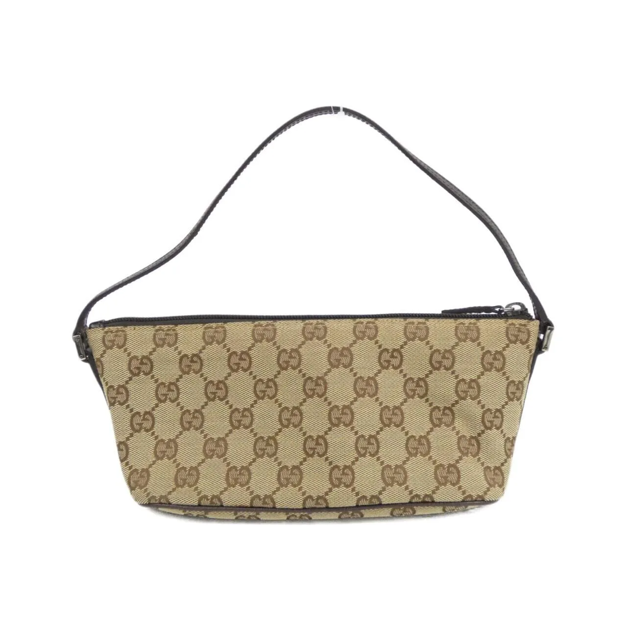 GUCCI 07198 Handbag Canvas 米色 帆布 中古品A - 縮圖 2