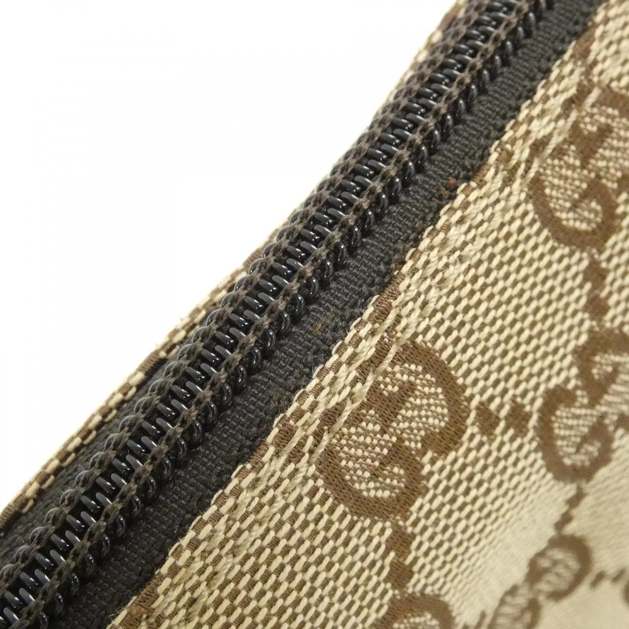 GUCCI 07198 Handbag Canvas 米色 帆布 中古品A - 縮圖 4