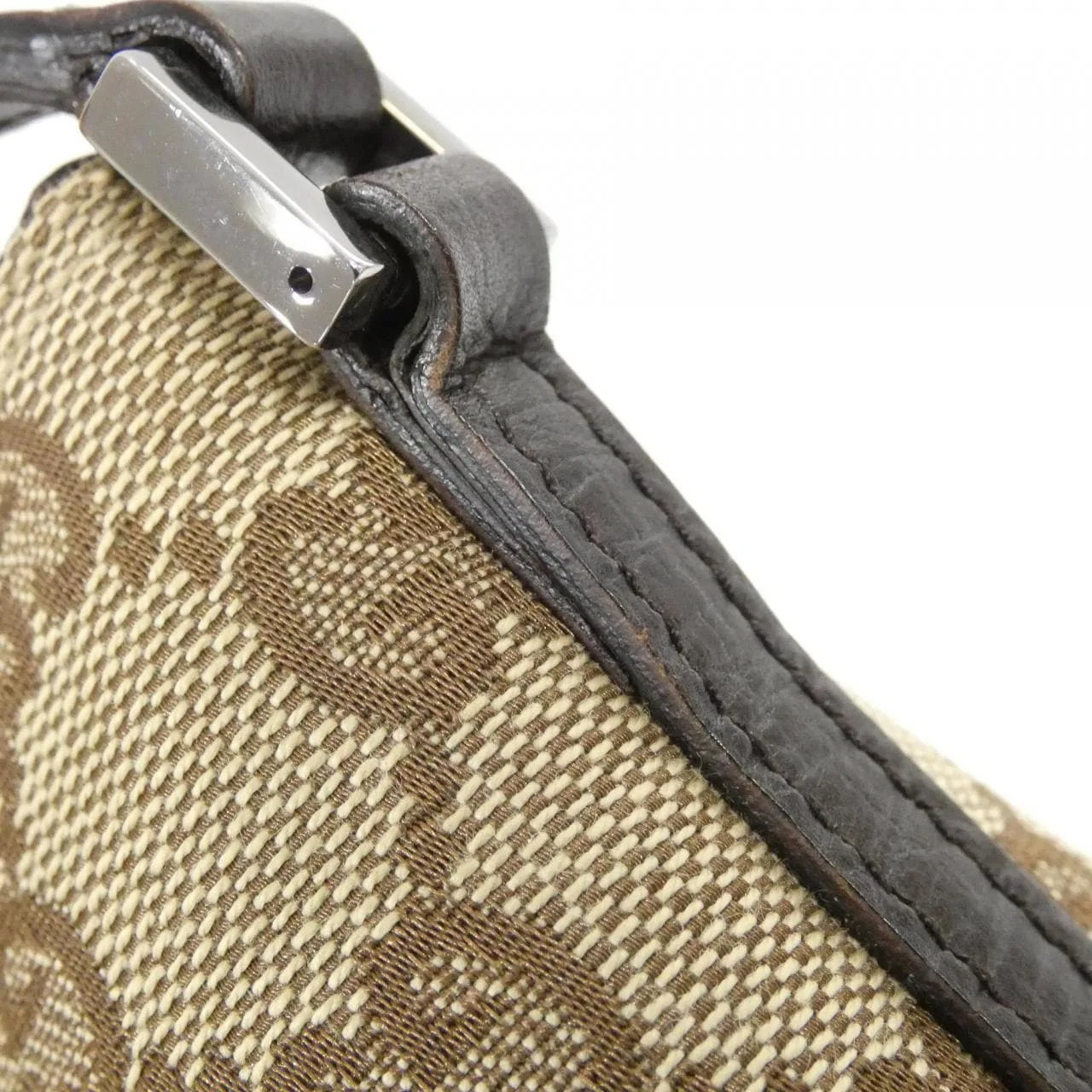 GUCCI 07198 Handbag Canvas 米色 帆布 中古品A - 縮圖 5