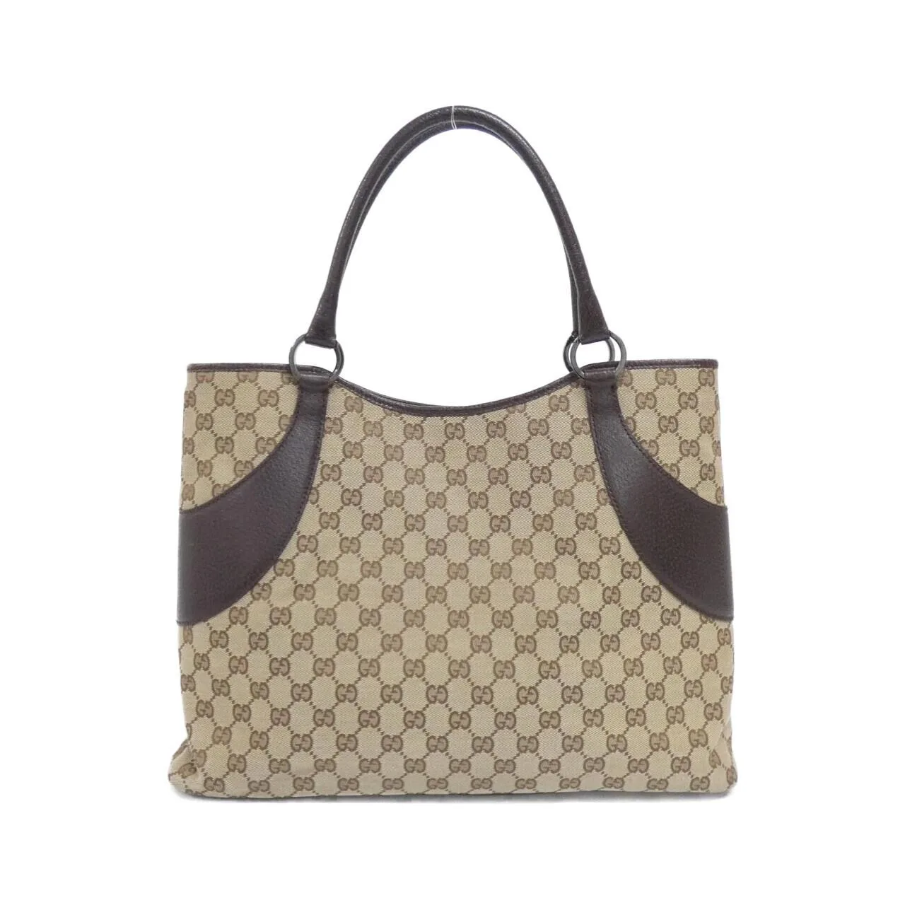 GUCCI 113016 Handbag Canvas Beige