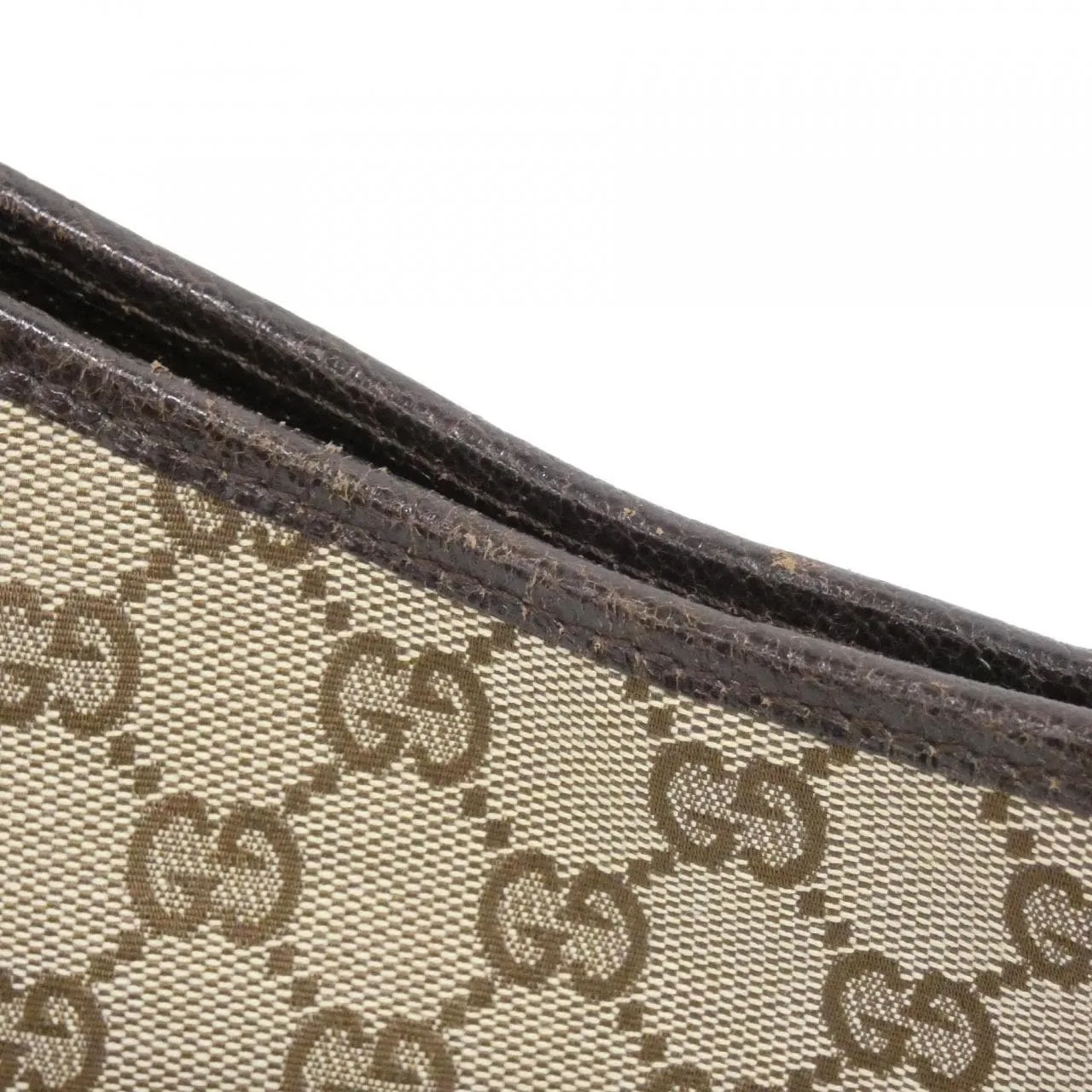 GUCCI 113016 Handbag Canvas 米色 帆布 中古品A - 縮圖 4