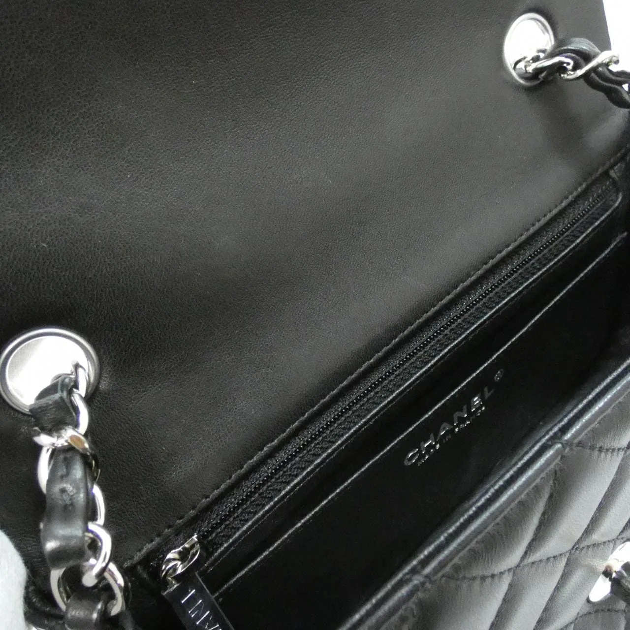 CHANEL Boy Chanel 69900 Shoulder Lambskin 黑色 羊皮 中古品A - 縮圖 8