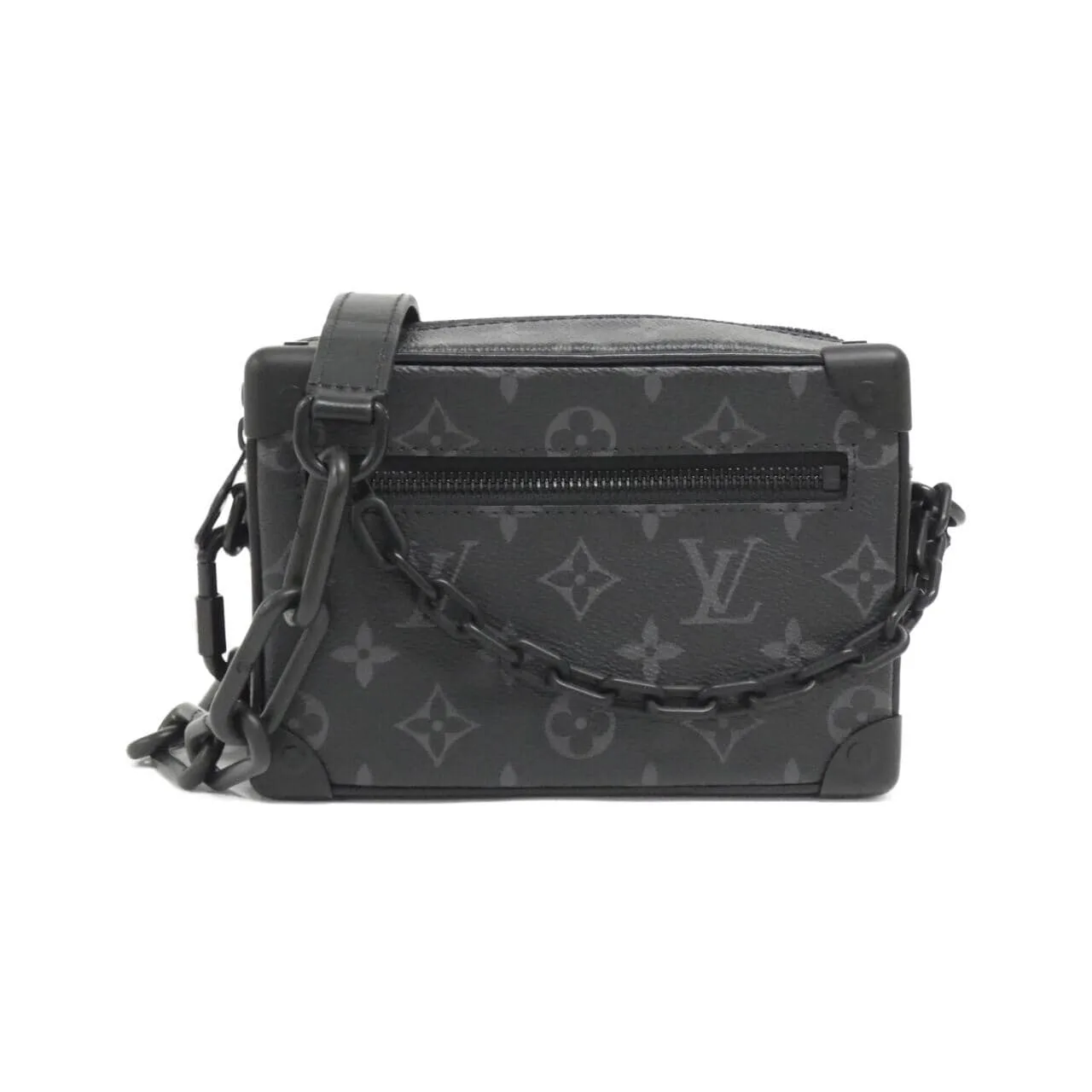 LOUIS VUITTON Soft Trunk M44735 Shoulder Monogram Black