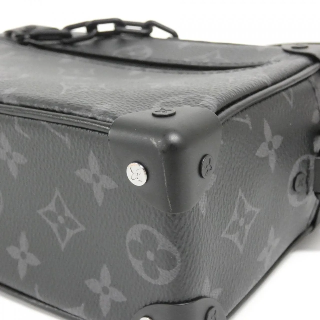 LOUIS VUITTON Soft Trunk M44735 Shoulder Monogram 黑色 Monogram 中古品A - 縮圖 3