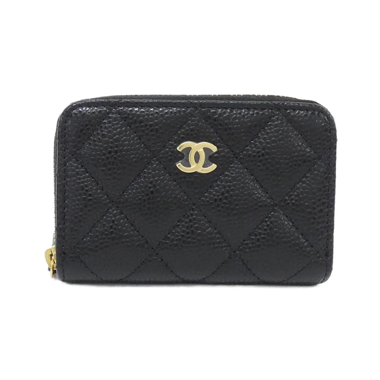 CHANEL Timeless Classic AP0216 Coin Case Grained Calfskin 黑色