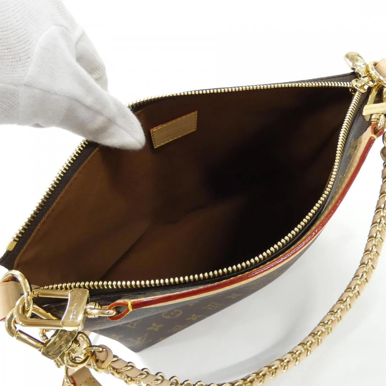 LOUIS VUITTON M27825 Shoulder Monogram 黑色 Monogram 中古品A - 縮圖 4