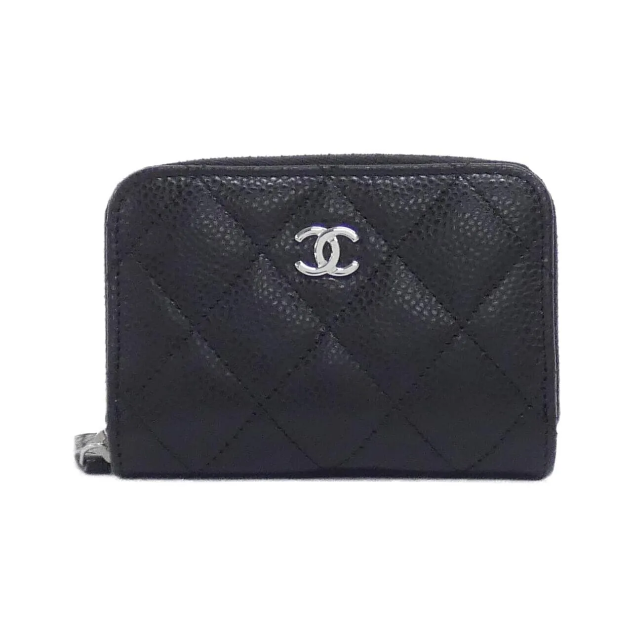 CHANEL Timeless Classic AP0216 Coin Case Grained Calfskin Black
