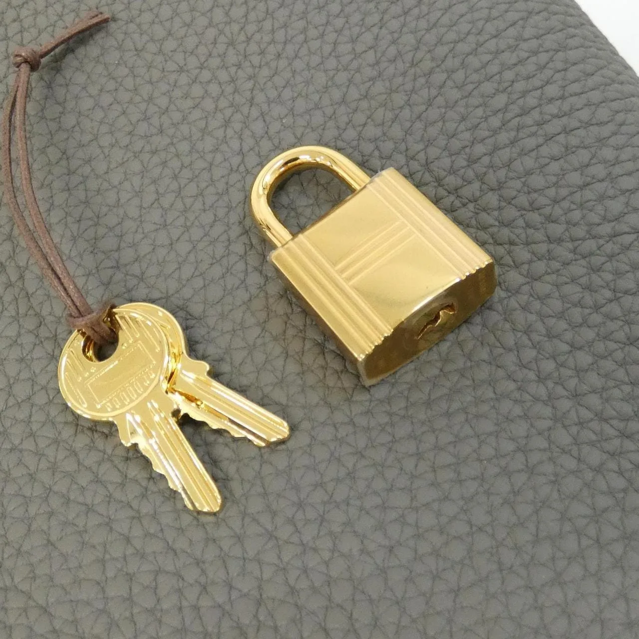 HERMES Picotin 056289CC Handbag Clemence Clemence 皮 未使用品 - 縮圖 3