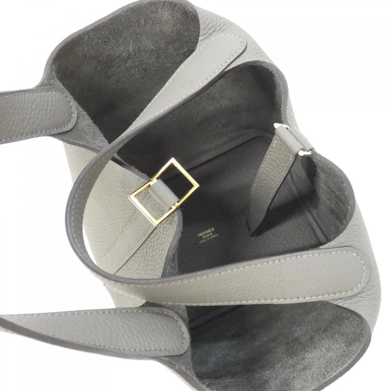 HERMES Picotin 056289CC Handbag Clemence Clemence 皮 未使用品 - 縮圖 5