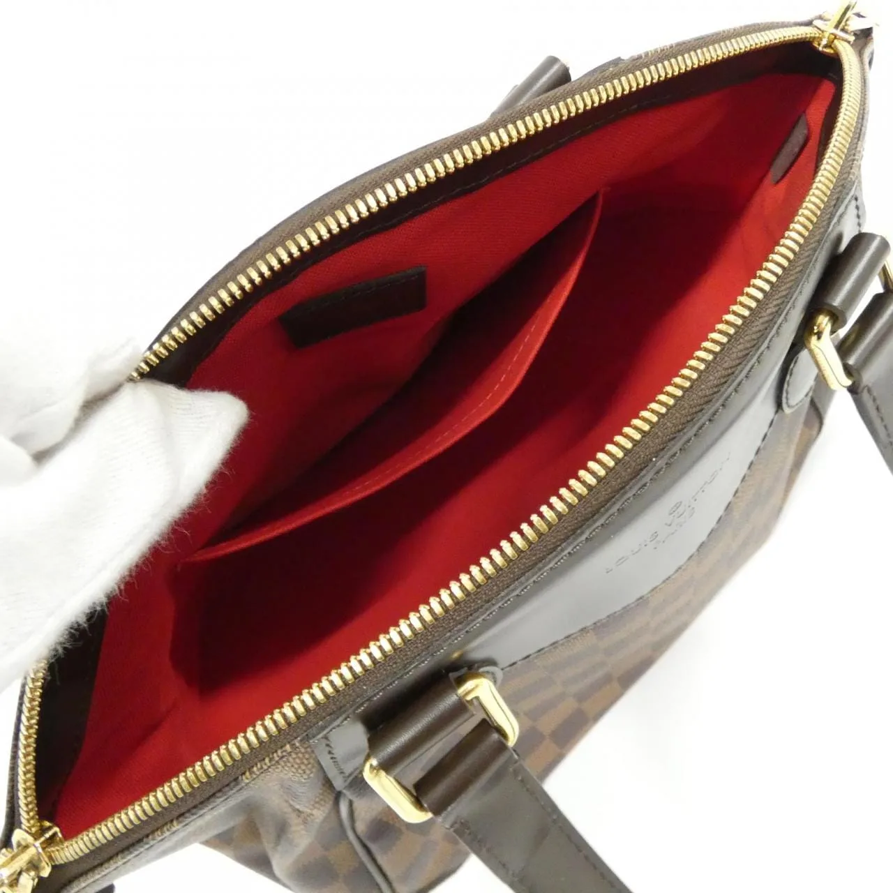 LOUIS VUITTON N41117 Handbag Damier 黑色 Damier 中古品A - 縮圖 10