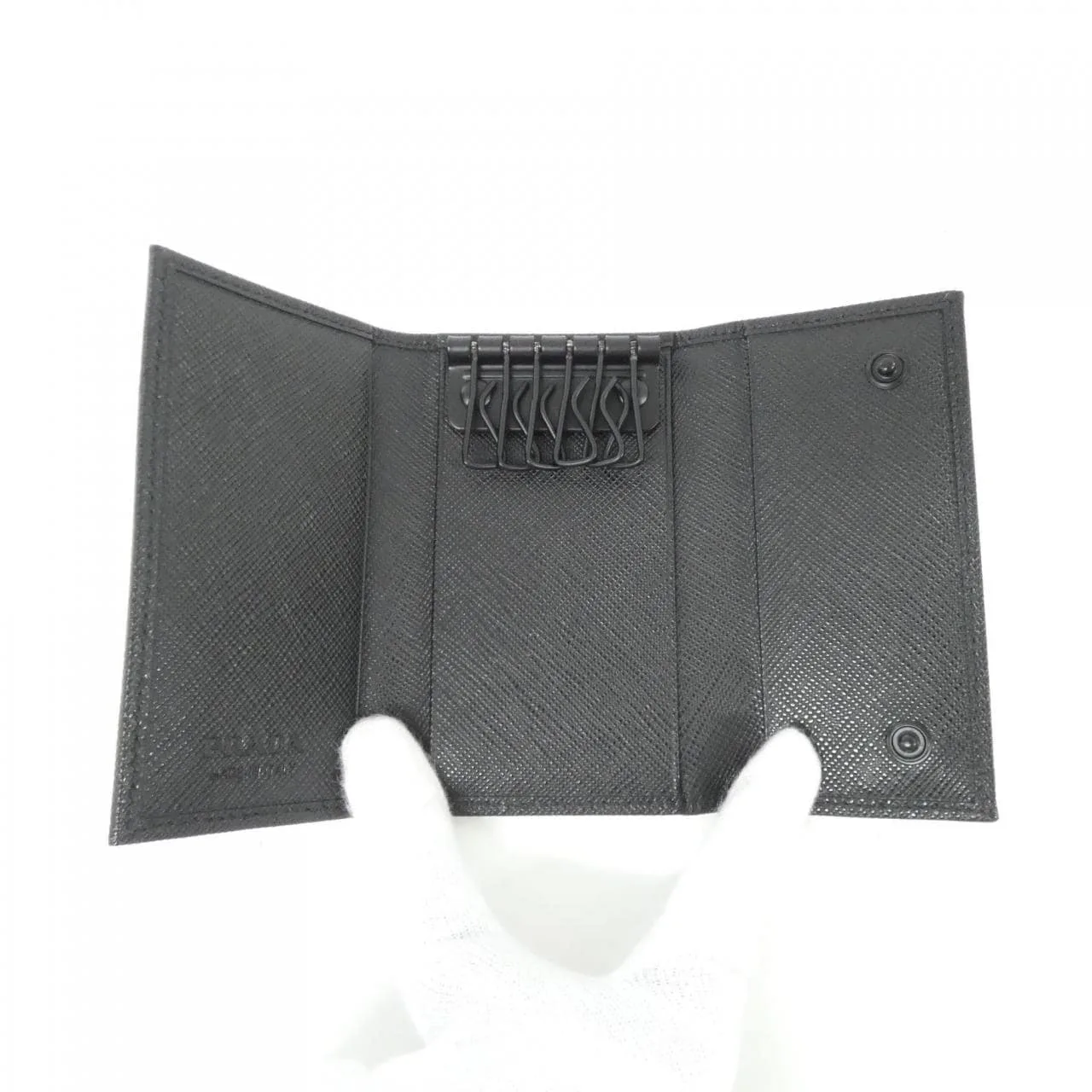 PRADA 2PG222 Key Case Blue Rank A - Thumbnail 7