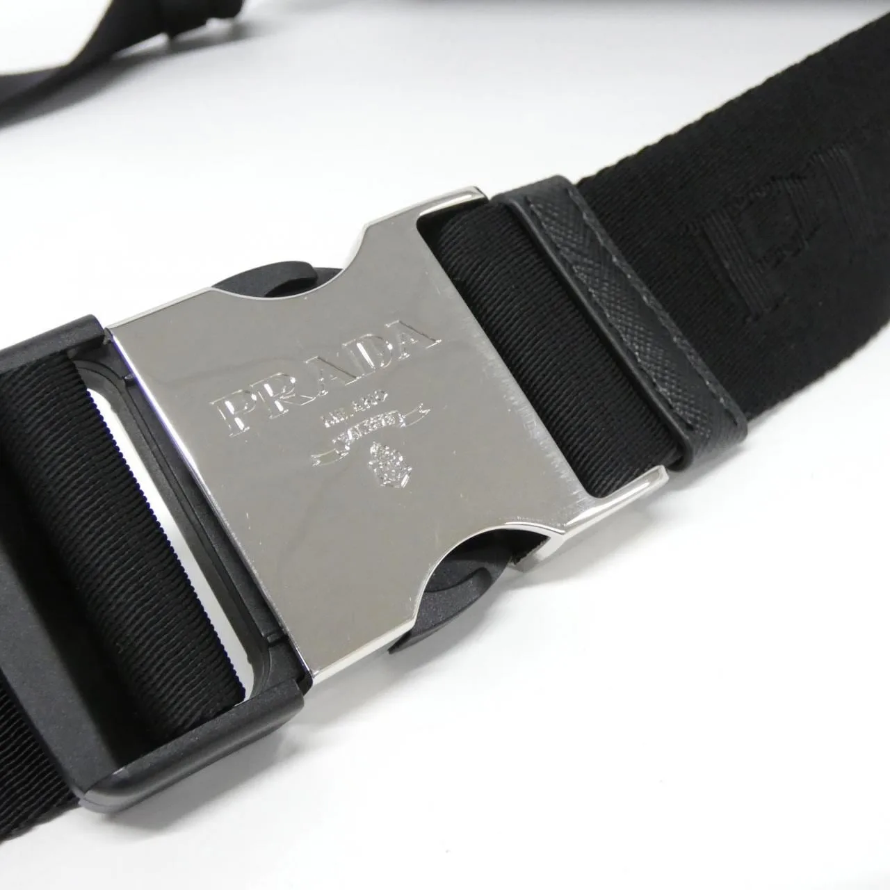 PRADA 2VH156 Belt 黑色 中古品A - 縮圖 6