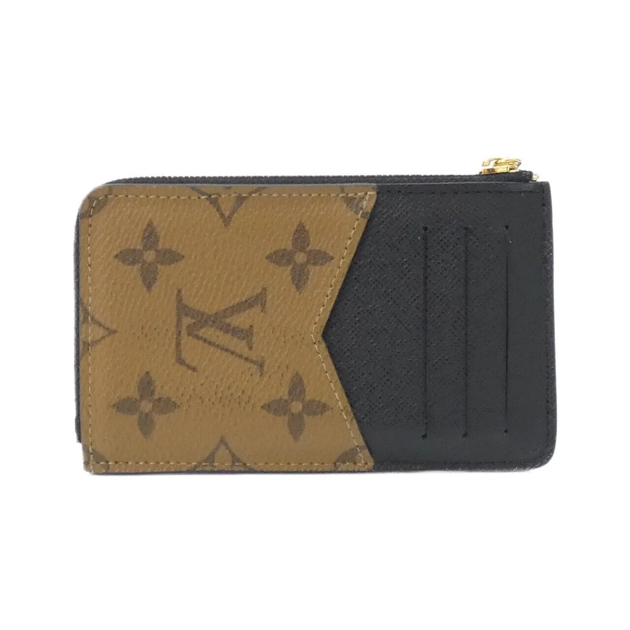 LOUIS VUITTON M81303 Coin Case Monogram 黑色 Monogram 中古品A - 縮圖 2