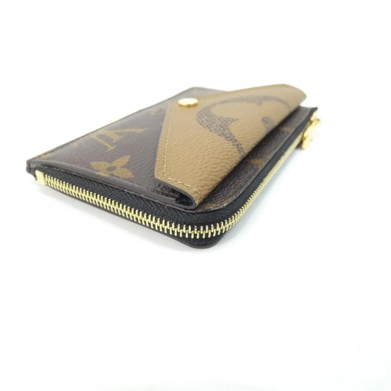 LOUIS VUITTON M81303 Coin Case Monogram 黑色 Monogram 中古品A - 縮圖 3