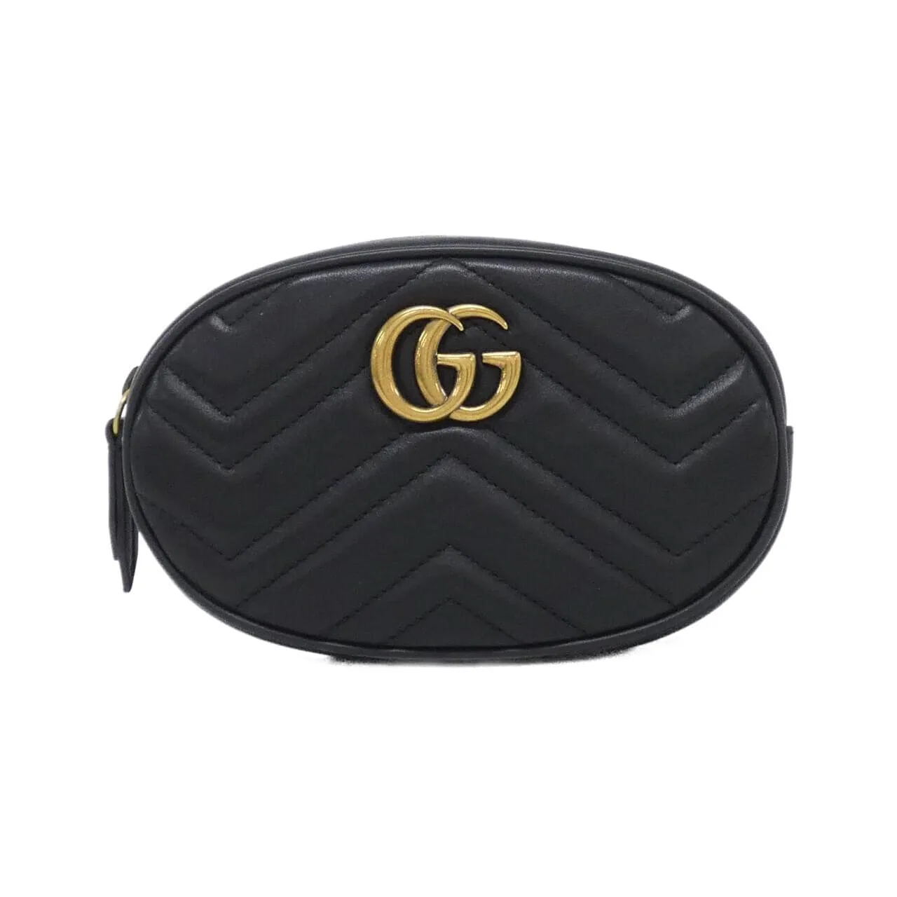 GUCCI 476434 DSVRT Belt Leather Black