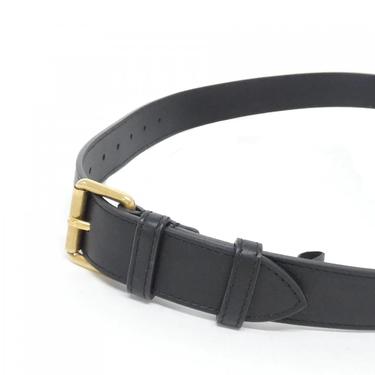 GUCCI 476434 DSVRT Belt Leather 黑色 皮革 中古品A - 縮圖 6