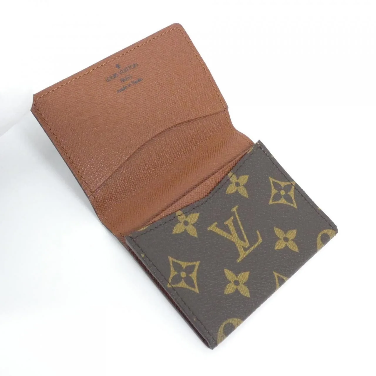 LOUIS VUITTON M62920 Card Case Monogram 黑色 Monogram 中古品A - 縮圖 4