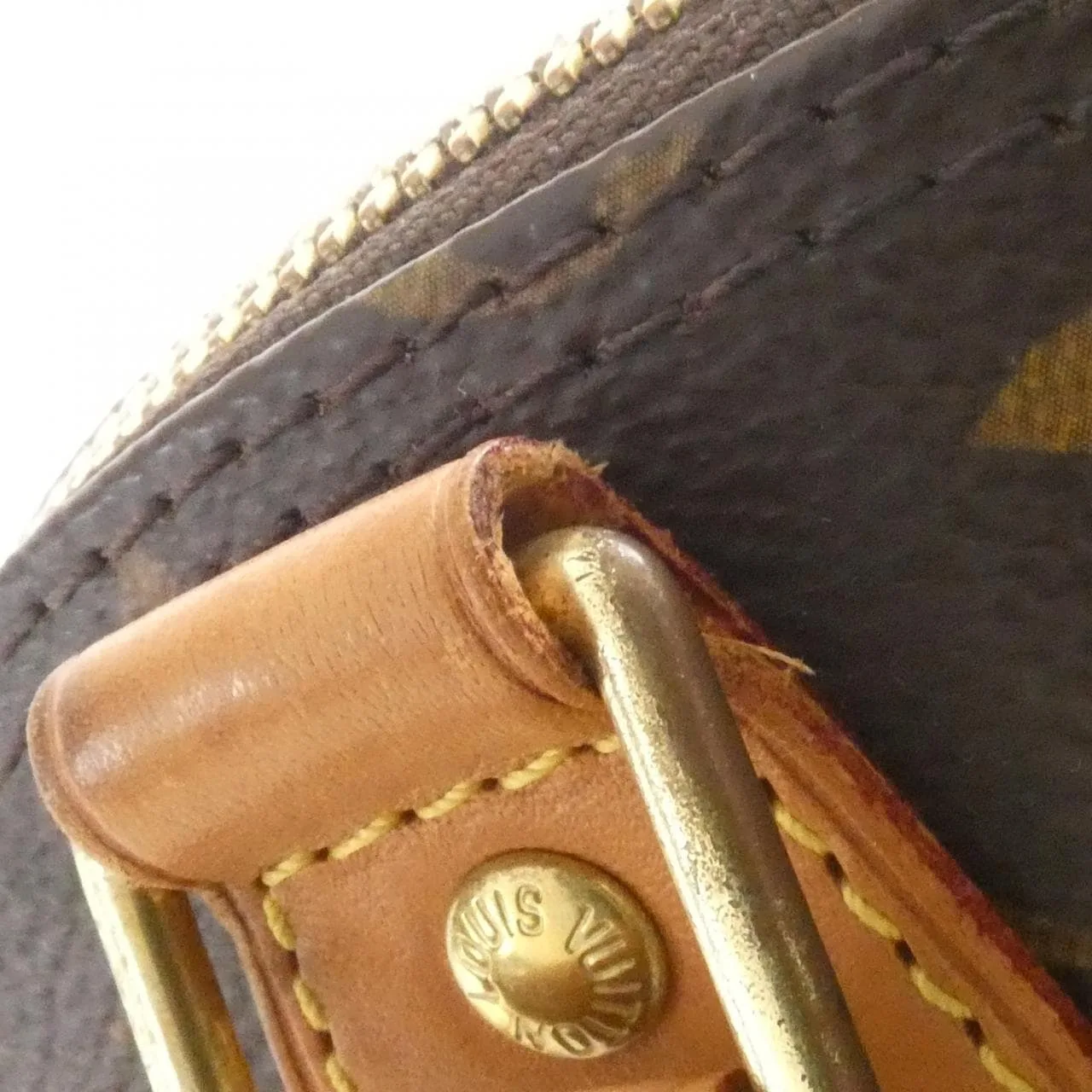 LOUIS VUITTON Alma M53152 Handbag Monogram 黑色 Monogram 中古品B - 縮圖 7