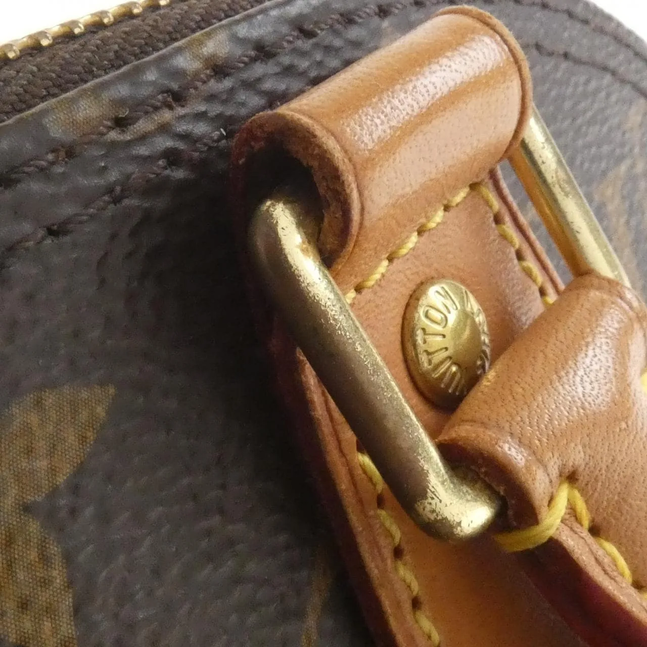 LOUIS VUITTON Alma M53152 Handbag Monogram 黑色 Monogram 中古品B - 縮圖 8