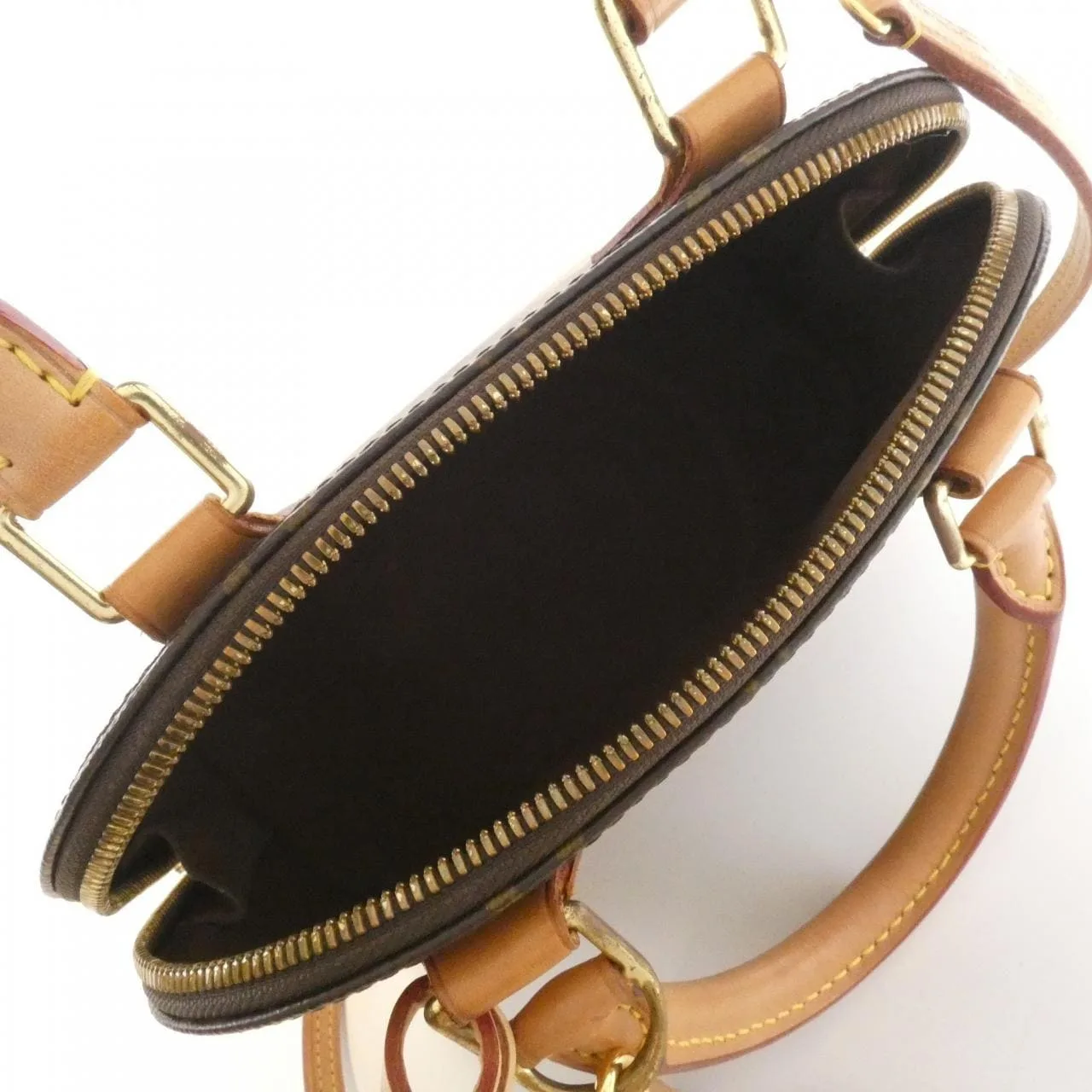 LOUIS VUITTON Alma M53152 Handbag Monogram 黑色 Monogram 中古品B - 縮圖 10