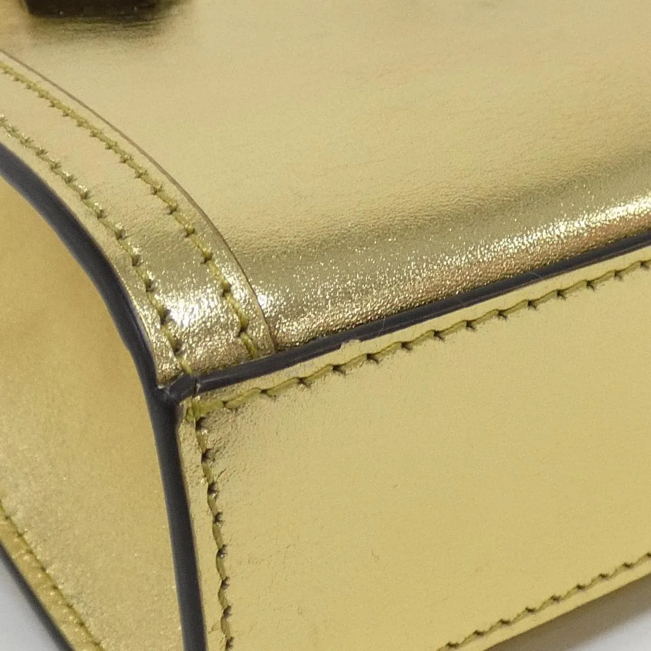 GUCCI 760251 1LD0G Handbag Leather 黑色 皮革 中古品A - 縮圖 3