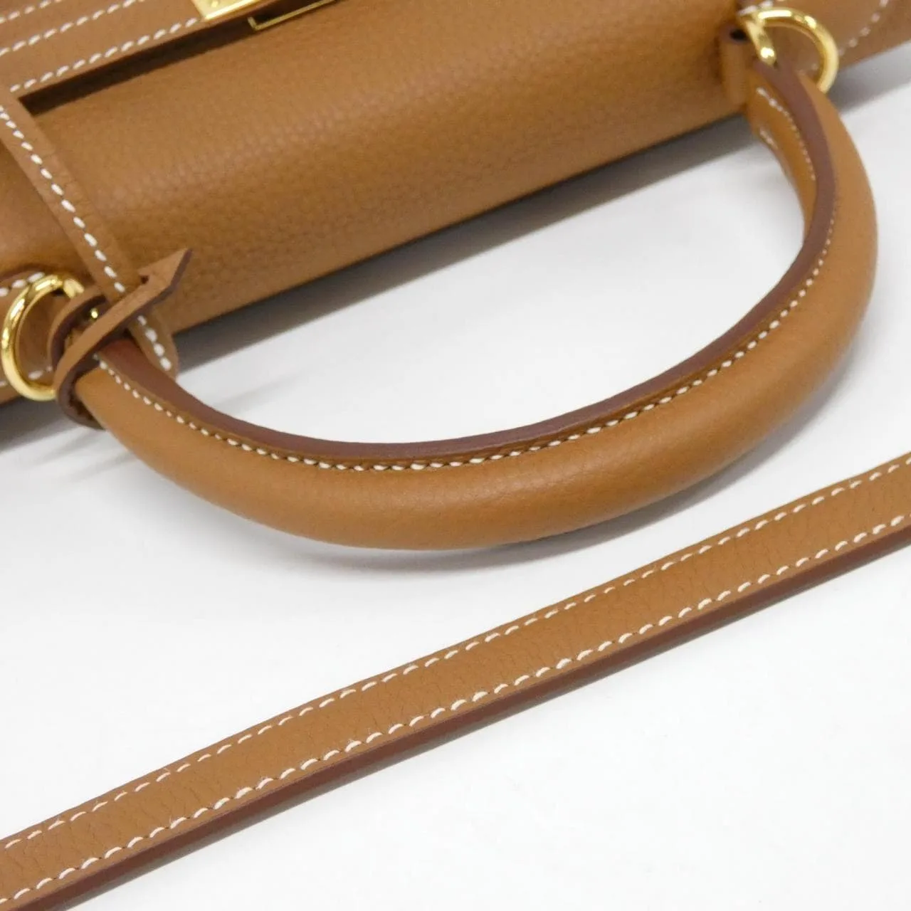 HERMES Kelly 044624CC Handbag Togo Gold Togo Leather Unused - Thumbnail 5