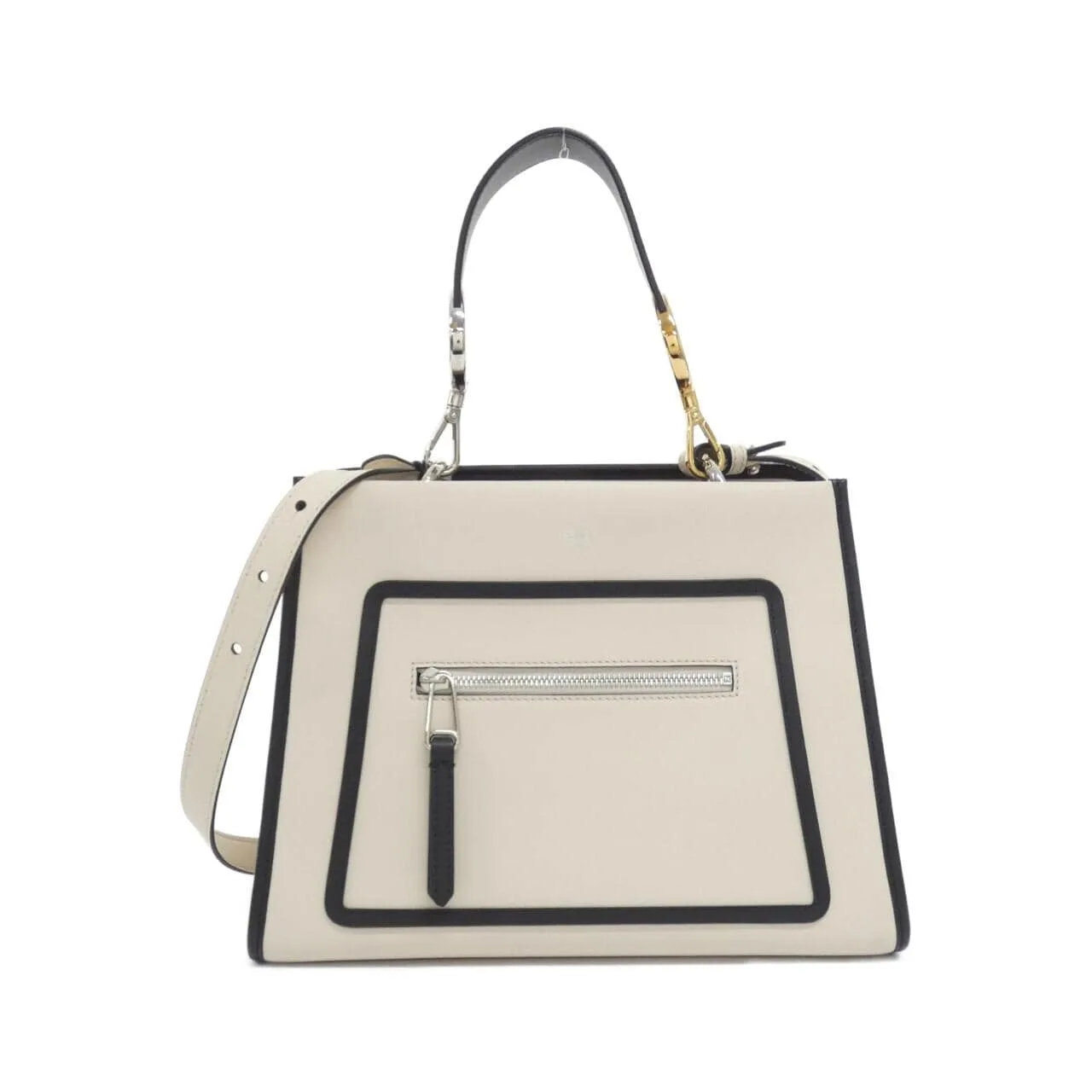 FENDI Sunshine Shopper 8BH344 SIZ Handbag Black