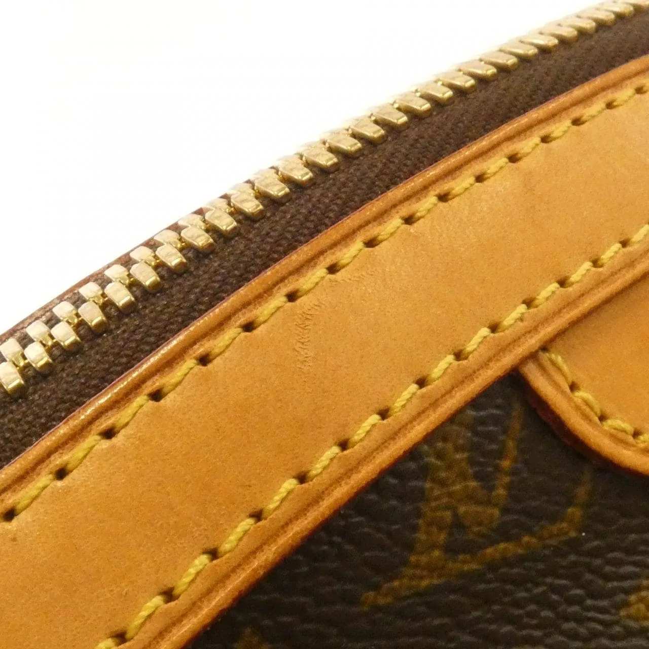 LOUIS VUITTON M40143 Handbag Monogram 黑色 Monogram 中古品B - 縮圖 4