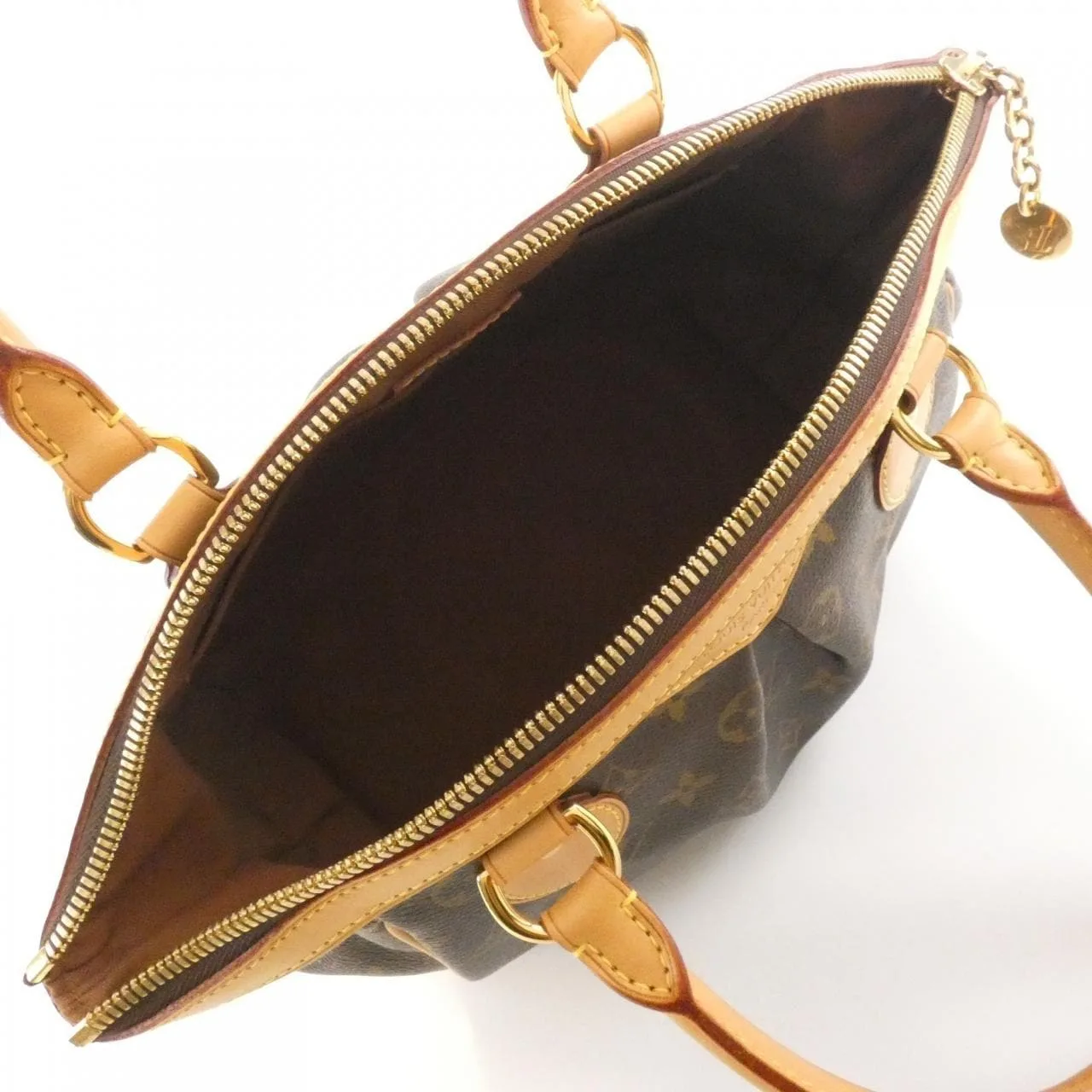 LOUIS VUITTON M40143 Handbag Monogram 黑色 Monogram 中古品B - 縮圖 8