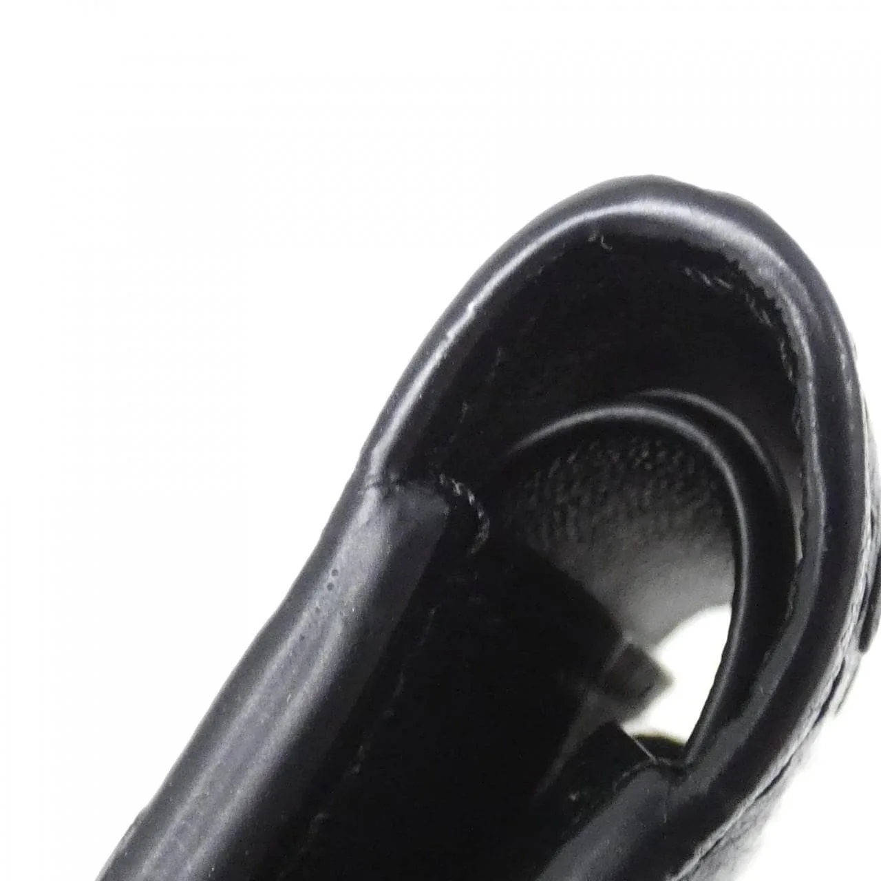 LOUIS VUITTON N81875 Coin Case Leather 黑色 皮革 中古品A - 縮圖 3