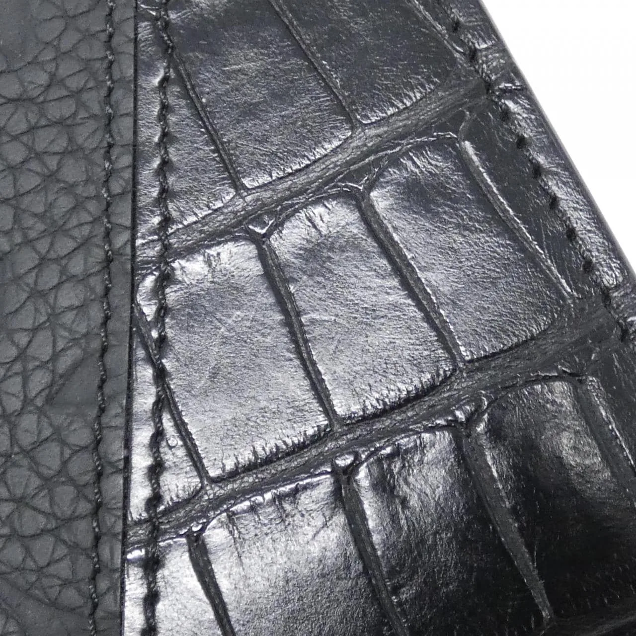 LOUIS VUITTON N81875 Coin Case Leather 黑色 皮革 中古品A - 縮圖 4