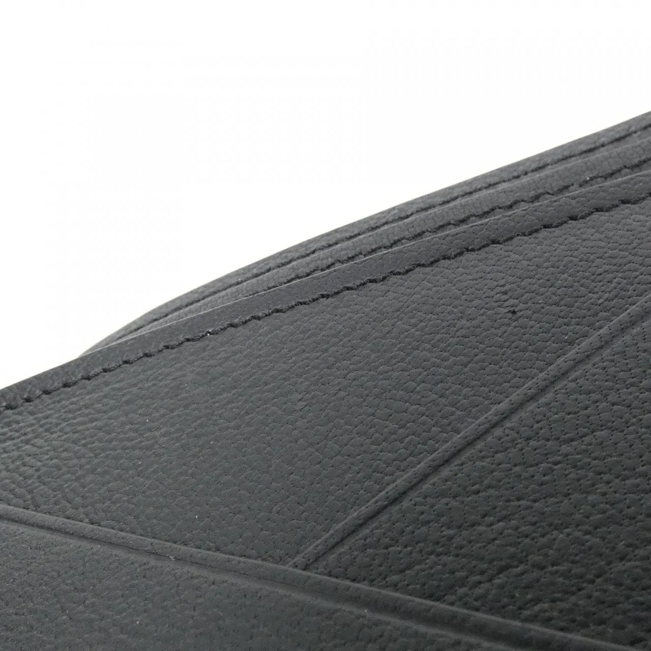 LOUIS VUITTON N81875 Coin Case Leather 黑色 皮革 中古品A - 縮圖 6