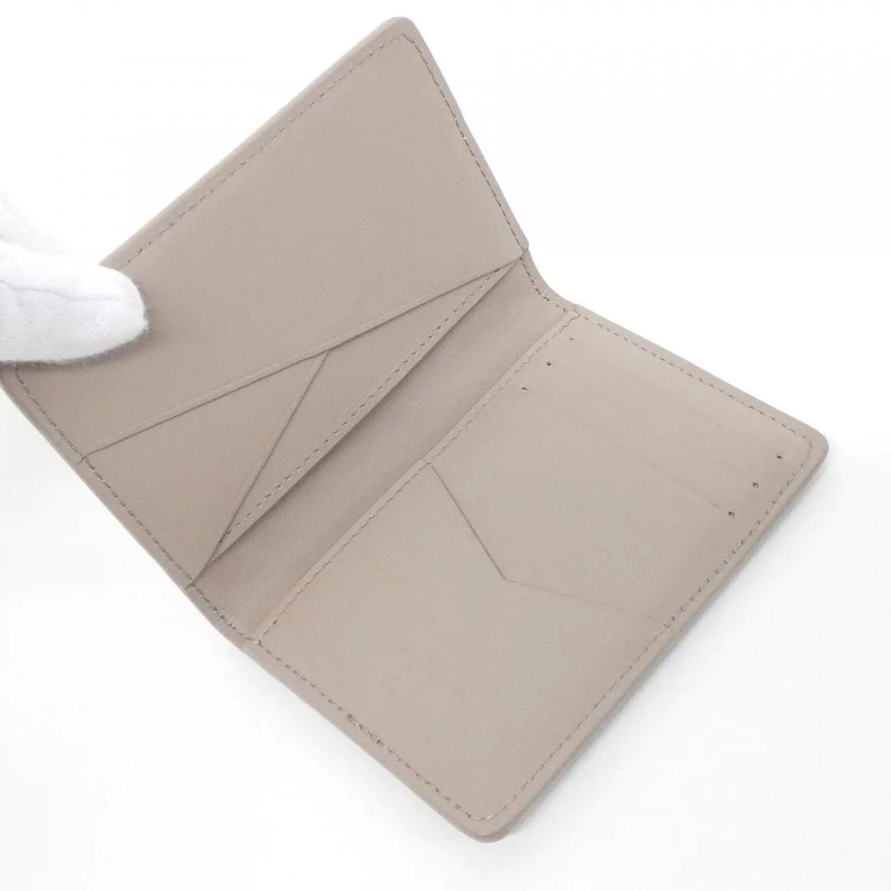 LOUIS VUITTON M13974 Card Case Monogram 米色 Monogram 中古品A - 縮圖 8