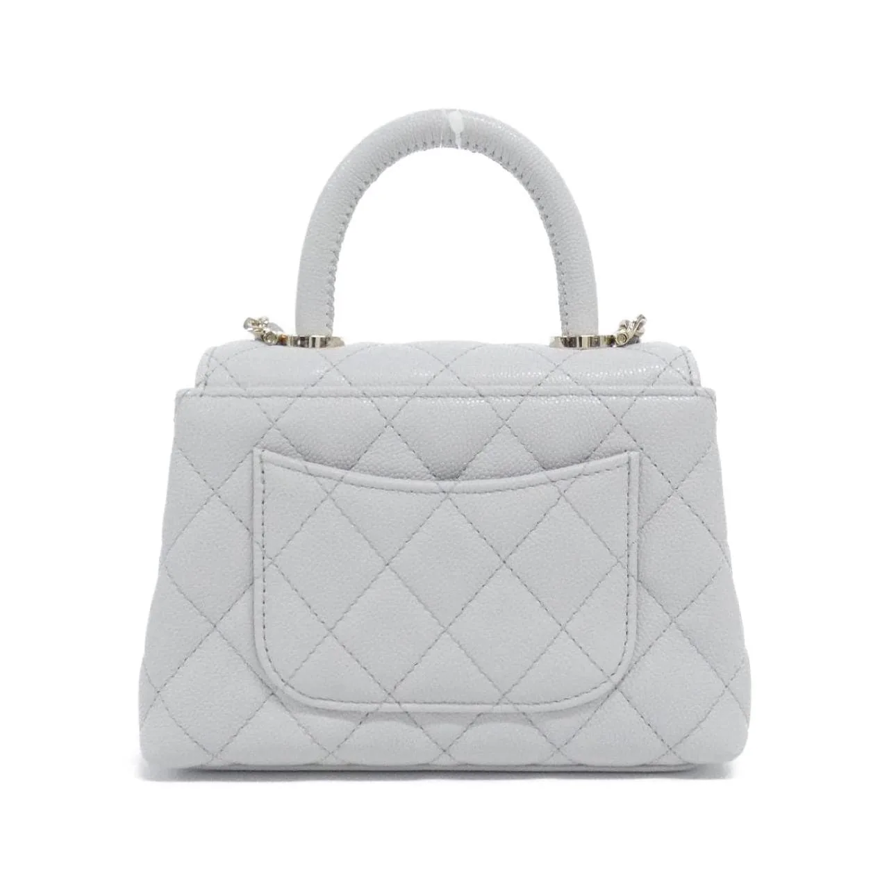 CHANEL AP4244 Wallet Grained Calfskin 灰色 荔枝紋牛皮 中古品A - 縮圖 2