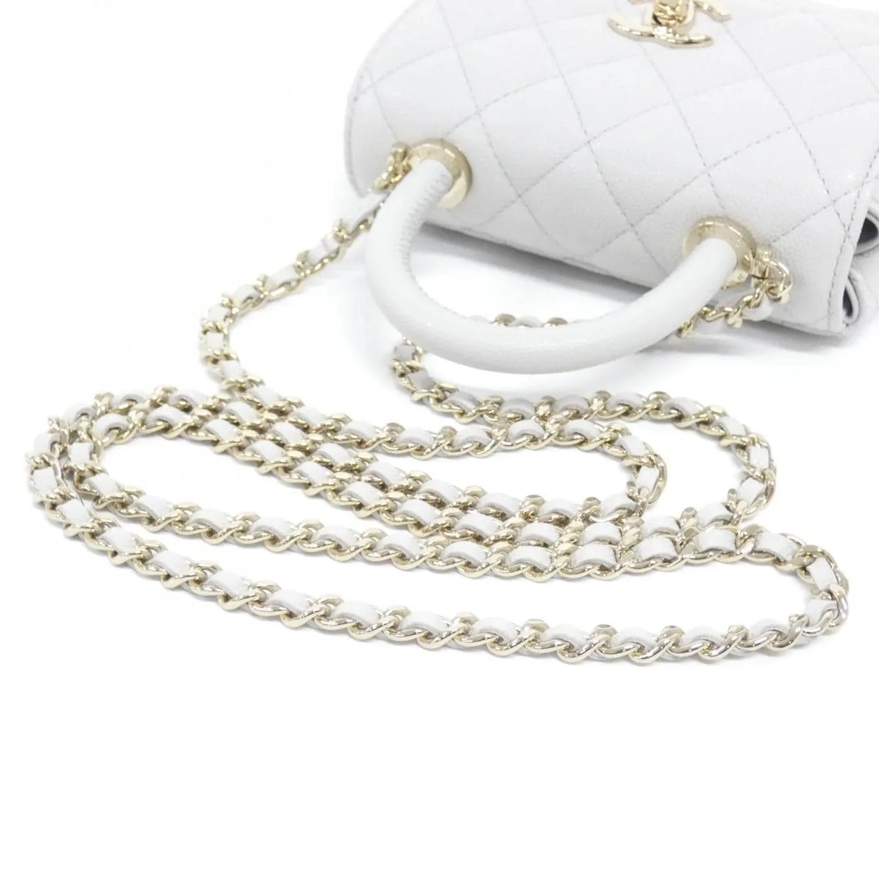 CHANEL AP4244 Wallet Grained Calfskin 灰色 荔枝紋牛皮 中古品A - 縮圖 6