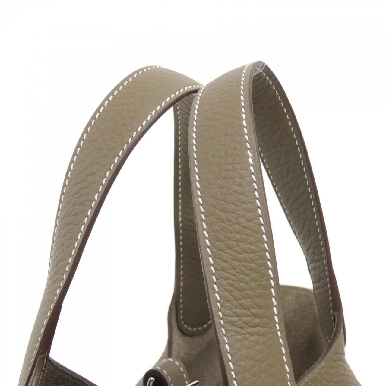 HERMES Picotin 056289CK Handbag Clemence Etoupe Clemence 皮 未使用品 - 縮圖 4