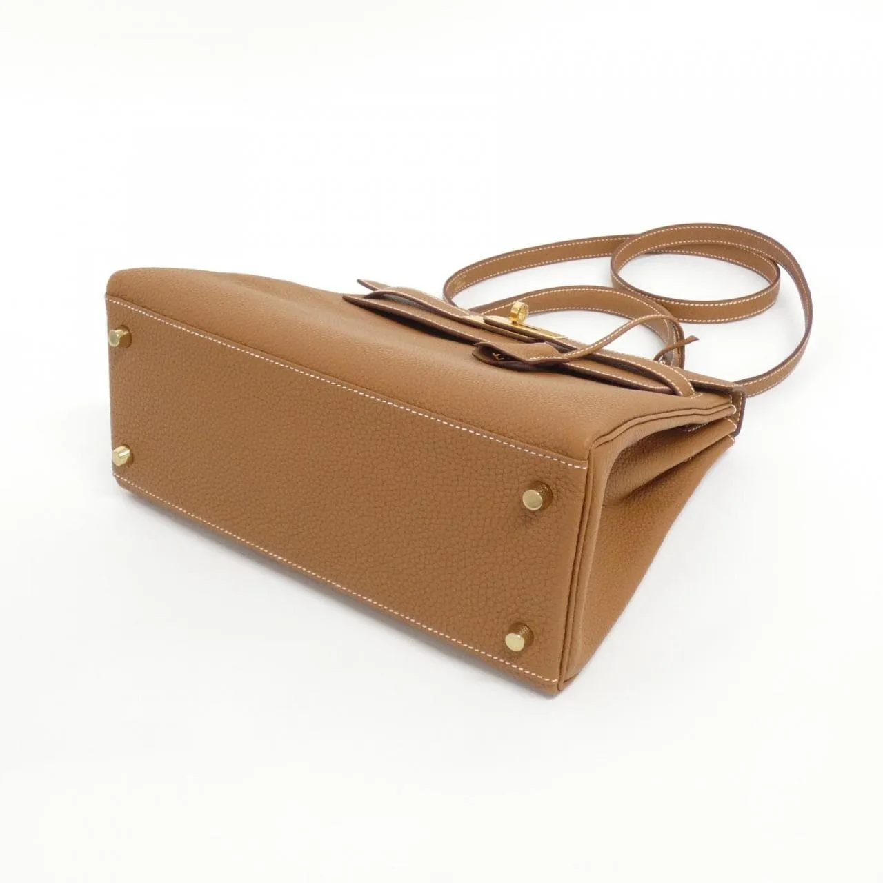 HERMES Kelly 027630CC Handbag Togo Gold Togo Leather Unused - Thumbnail 3