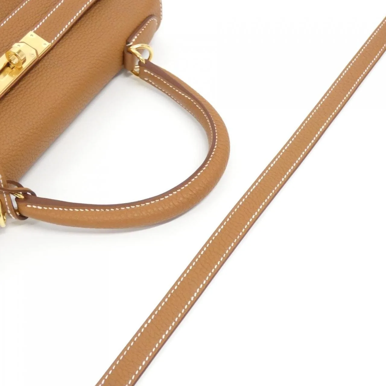 HERMES Kelly 027630CC Handbag Togo Gold Togo Leather Unused - Thumbnail 5