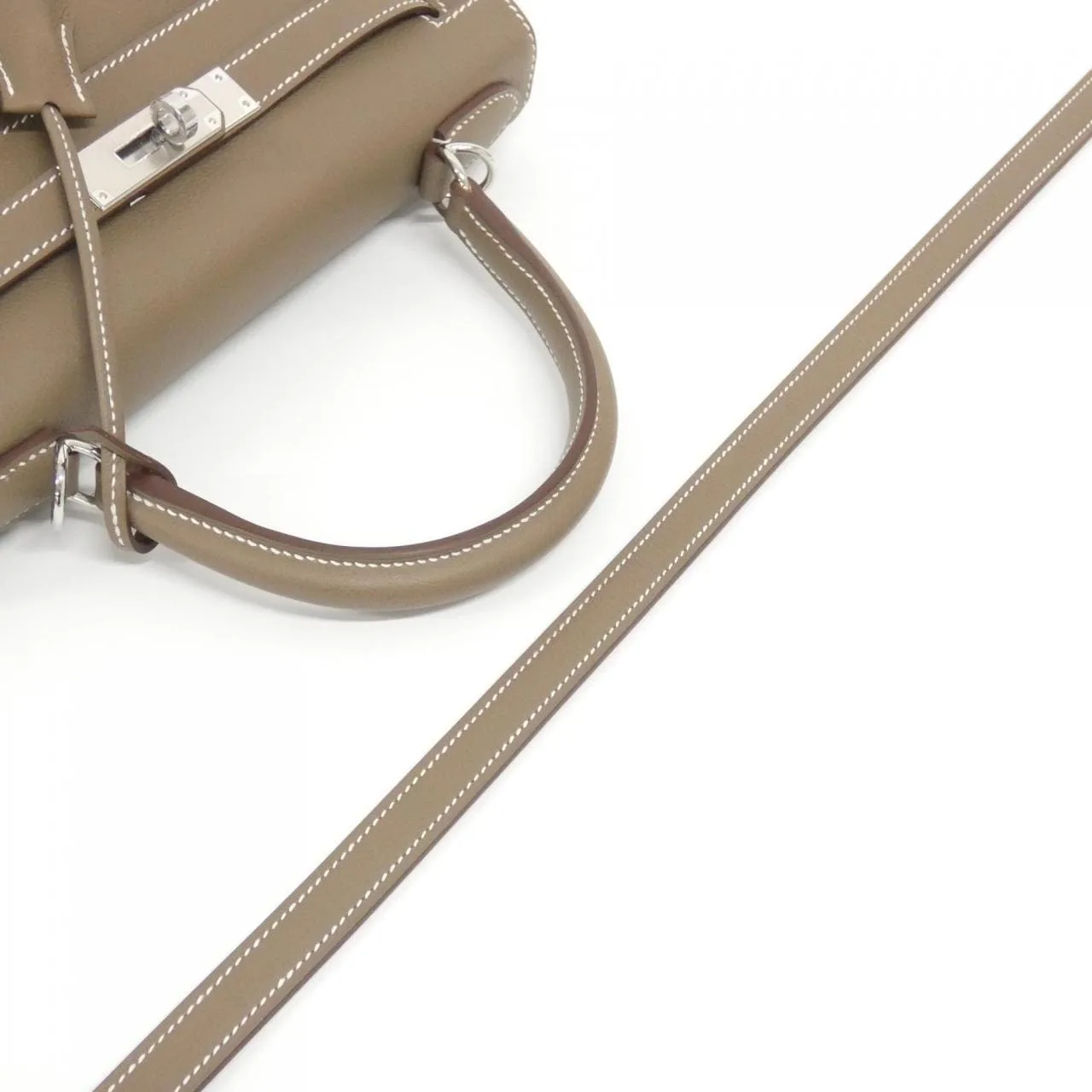 HERMES Kelly 070443CK Handbag Etoupe Unused - Thumbnail 5