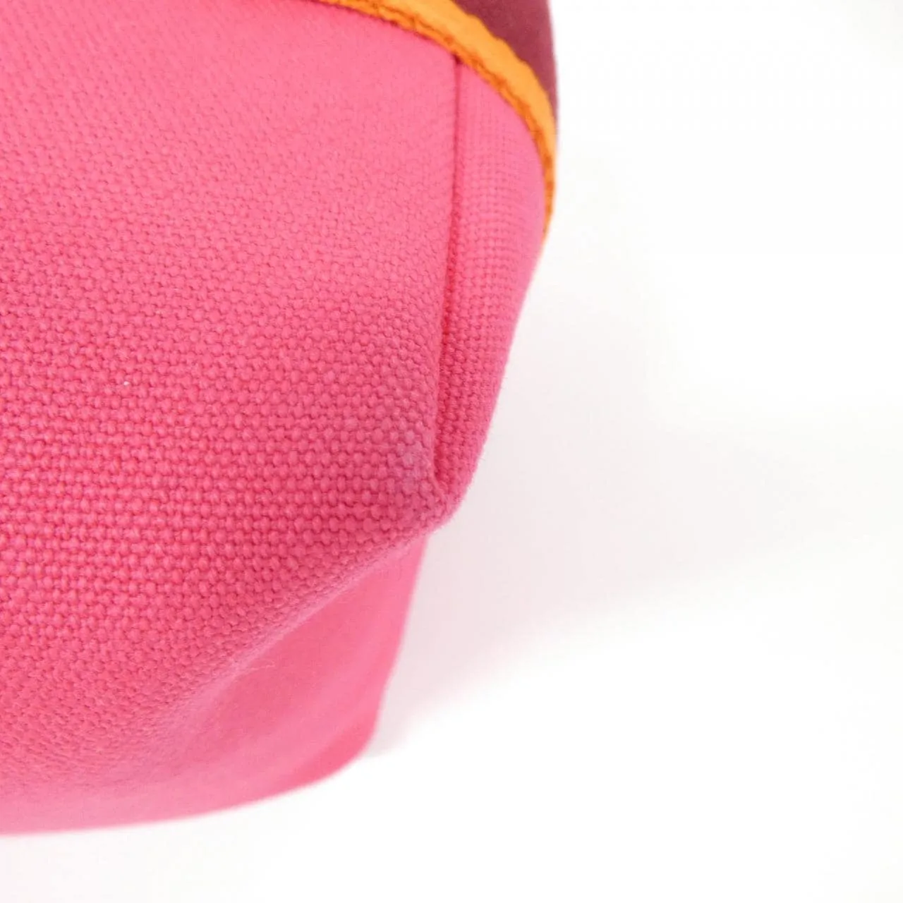 HERMES 103223M Pouch Canvas 黑色 帆布 中古品A - 縮圖 3