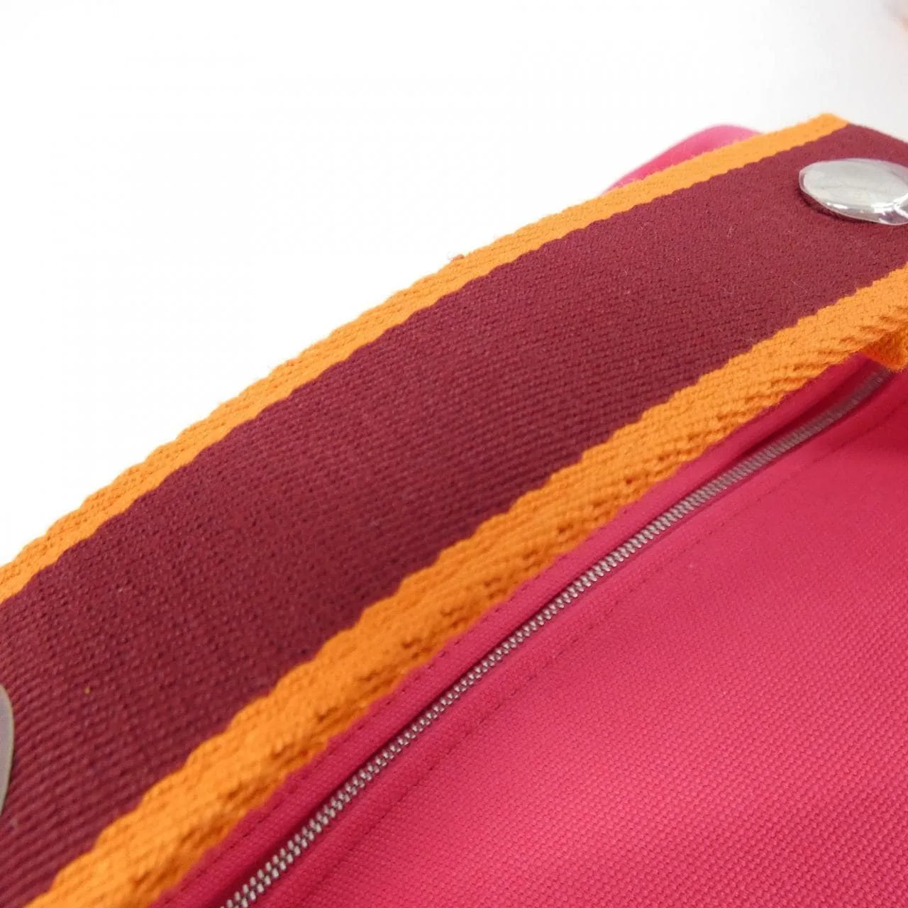 HERMES 103223M Pouch Canvas 黑色 帆布 中古品A - 縮圖 4