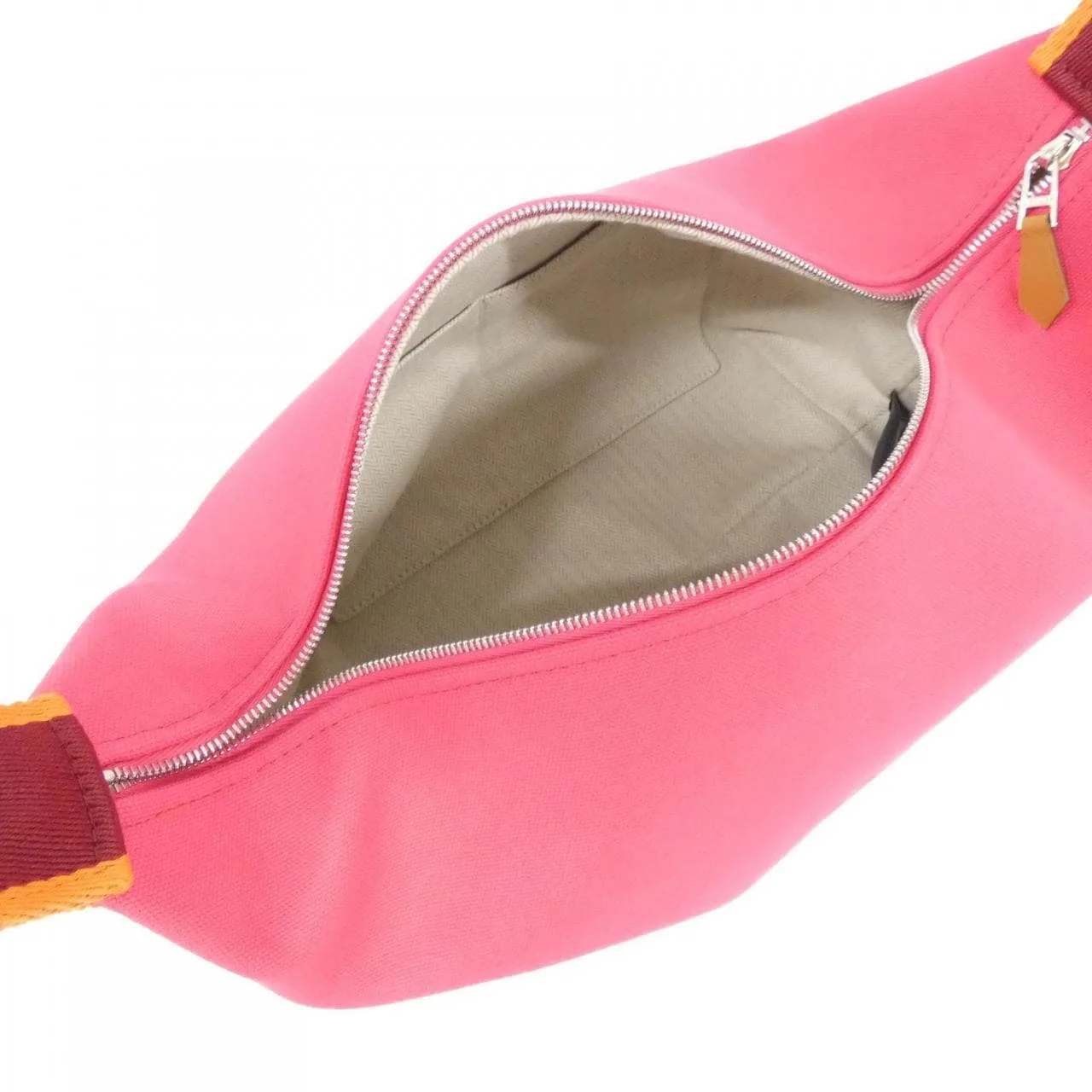 HERMES 103223M Pouch Canvas 黑色 帆布 中古品A - 縮圖 5