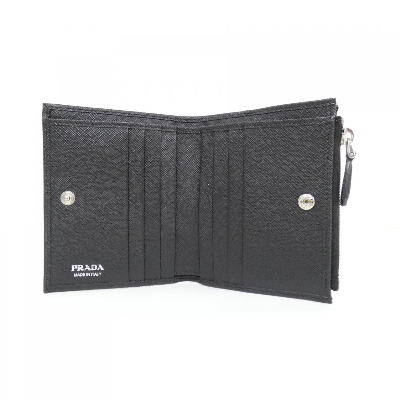 PRADA 2ML049 Wallet 黑色 中古品A - 縮圖 4