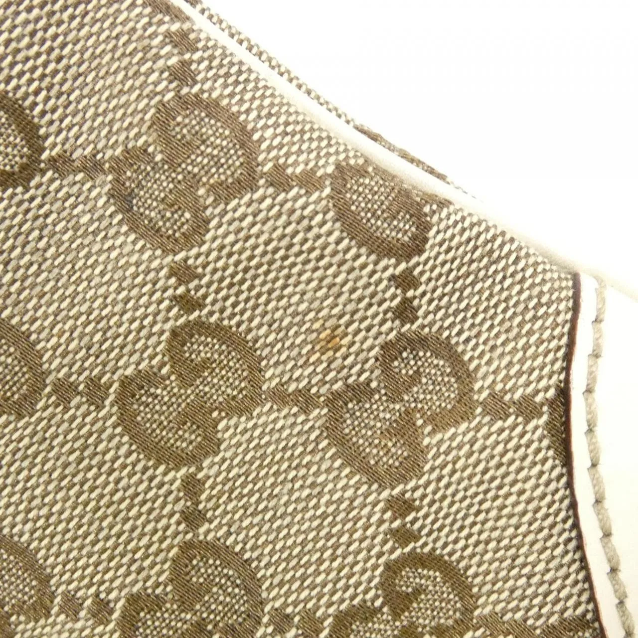 GUCCI 145778 肩背包 帆布 米色 帆布 中古品A - 縮圖 4