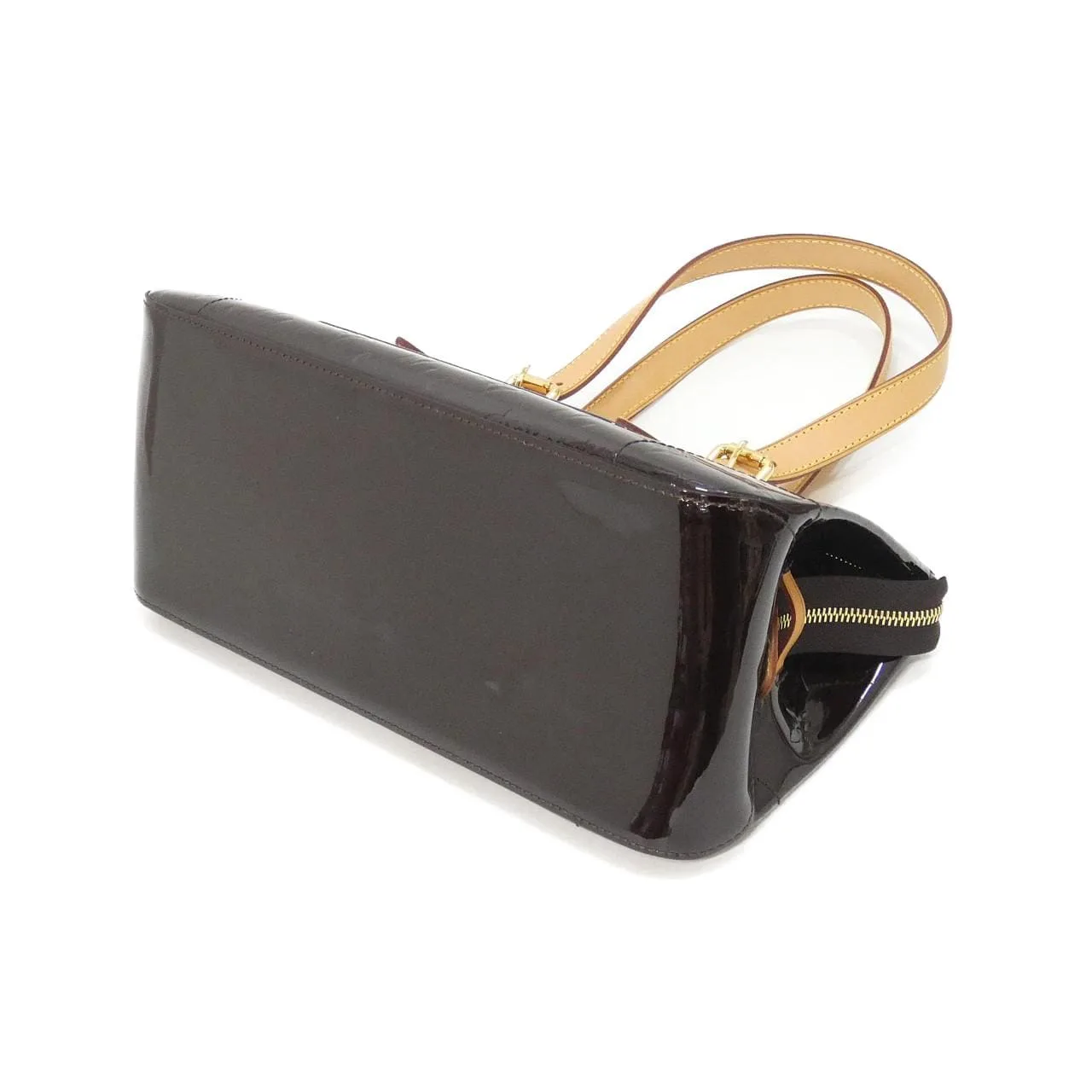 LOUIS VUITTON Avenue M93510 Handbag Vernis 黑色 Vernis 中古品A - 縮圖 3